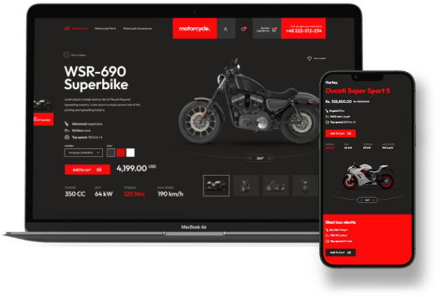 Motorcycle WordPress Theme - WorkDo