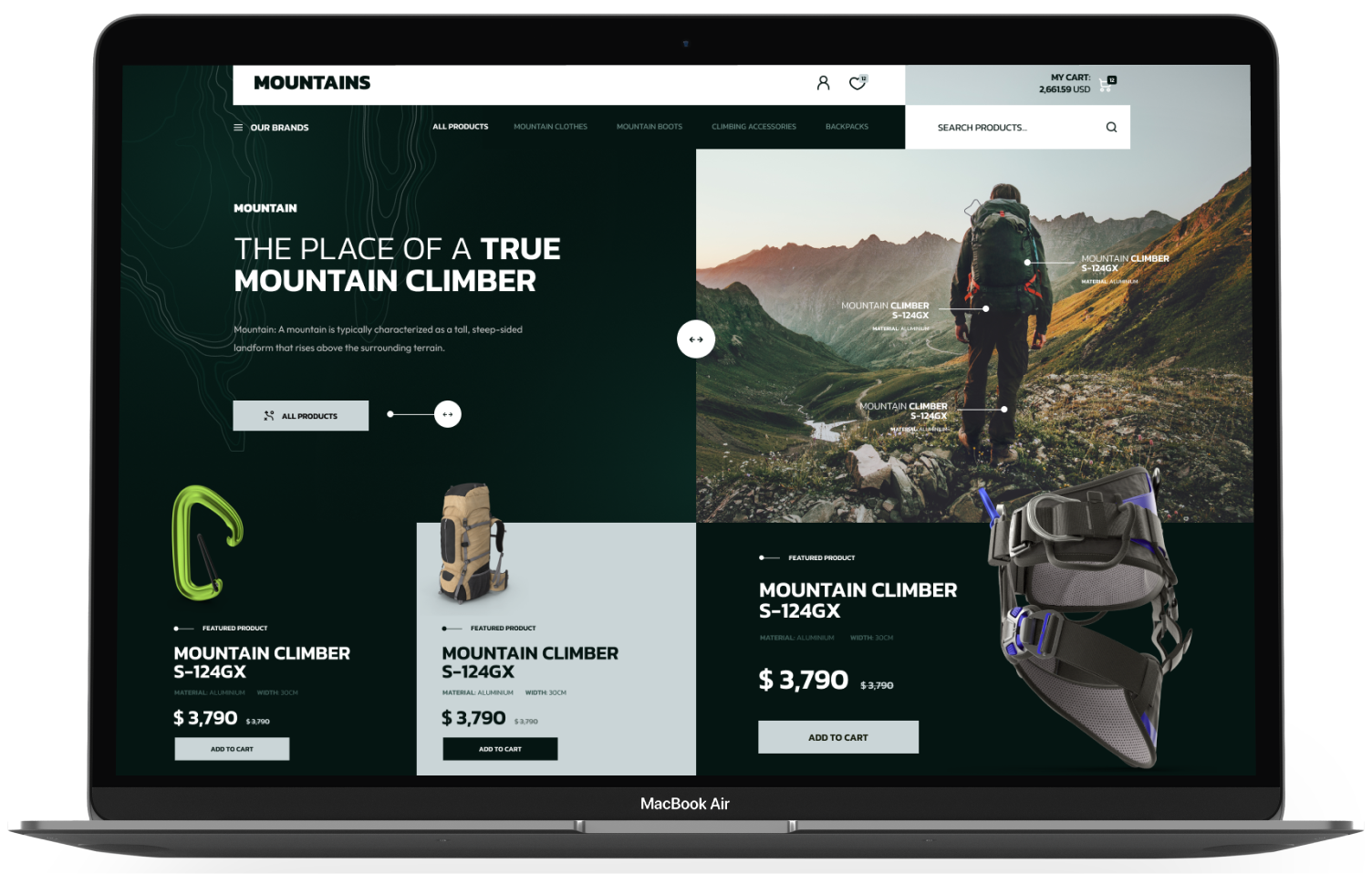 Mountains Shopify Theme - WorkDo