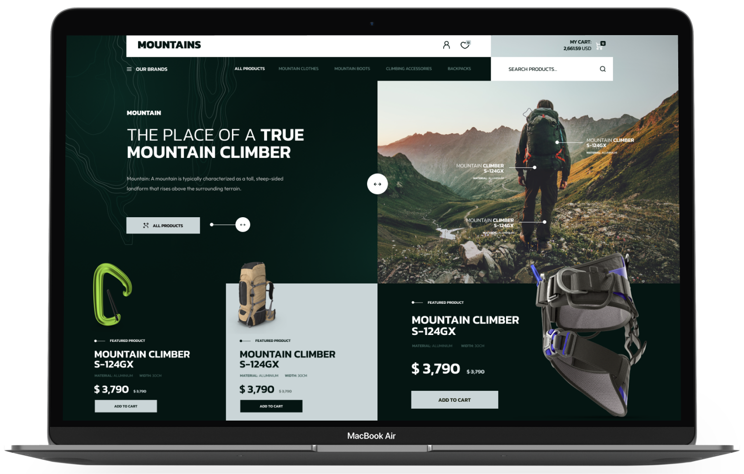 Mountains Theme Add-on for eCommerceGo - WorkDo