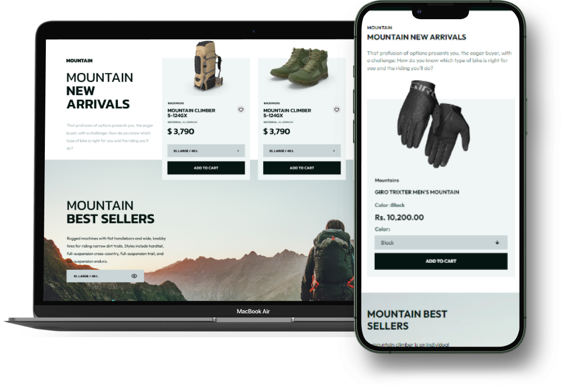 Mountains Theme Add-on for eCommerceGo - WorkDo
