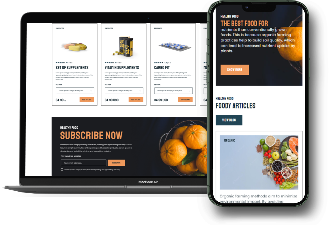 Organic Foods Shopify Theme - Workdo