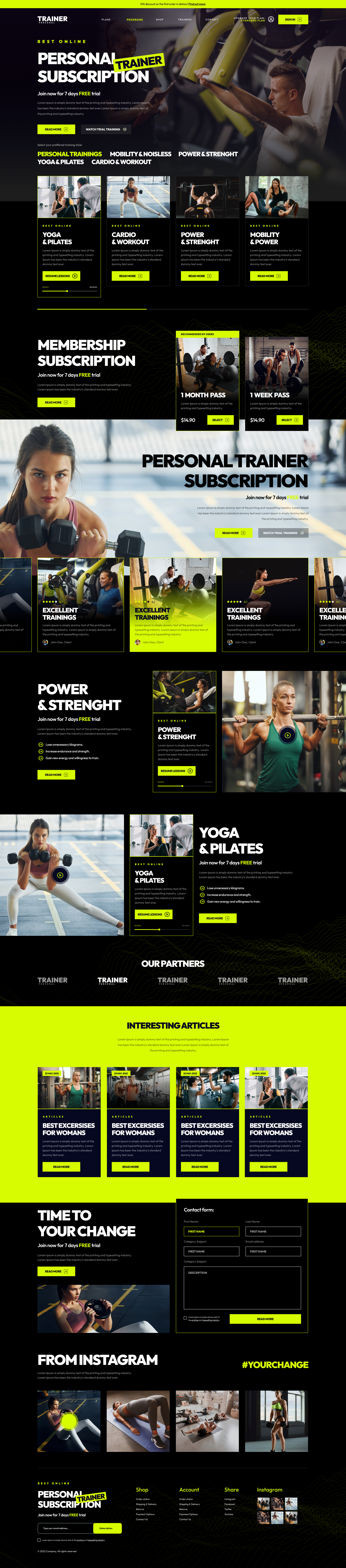 Personal Trainer Shopify Theme-WorkDo