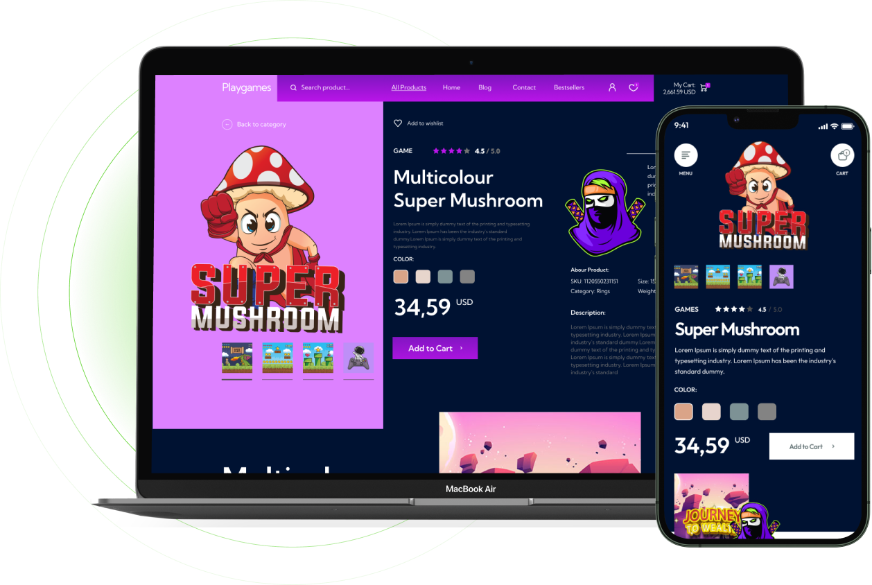 Playgames Shopify Theme - WorkDo