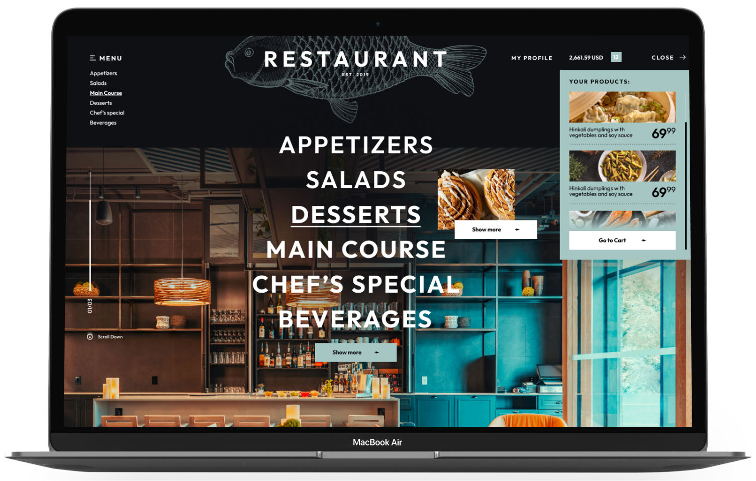 Restaurant Opencart Theme - WorkDo