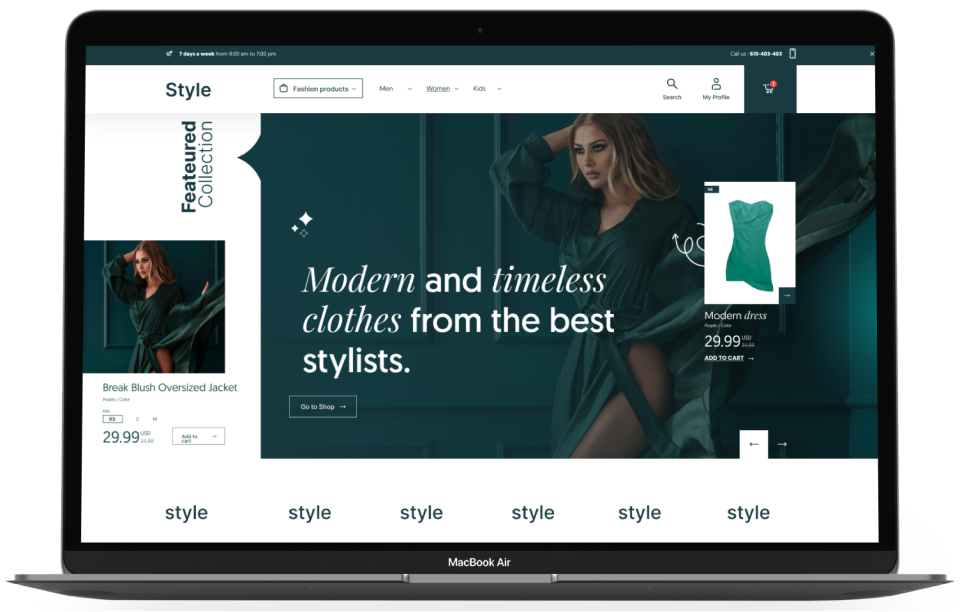 Style Theme Add-on for eCommerceGo - WorkDo