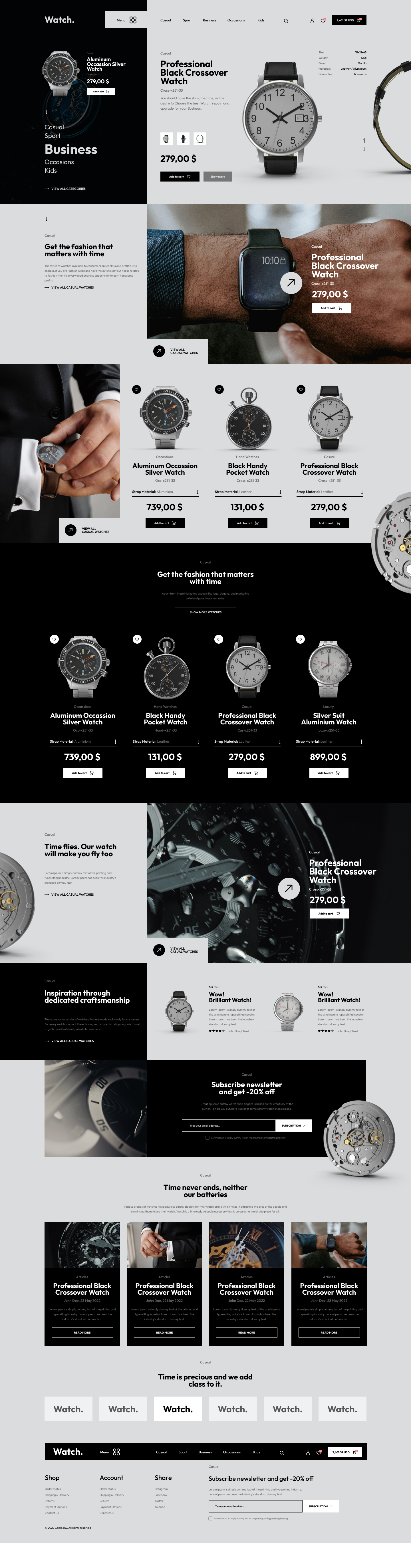 Watches Shopify Theme-WorkDo