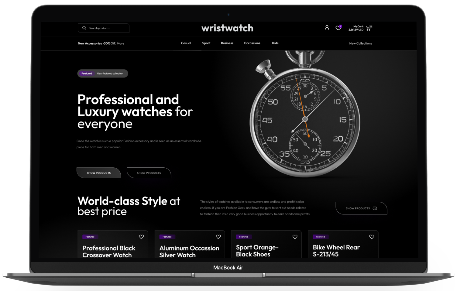Wrist Watch WordPress Theme - WorkDo