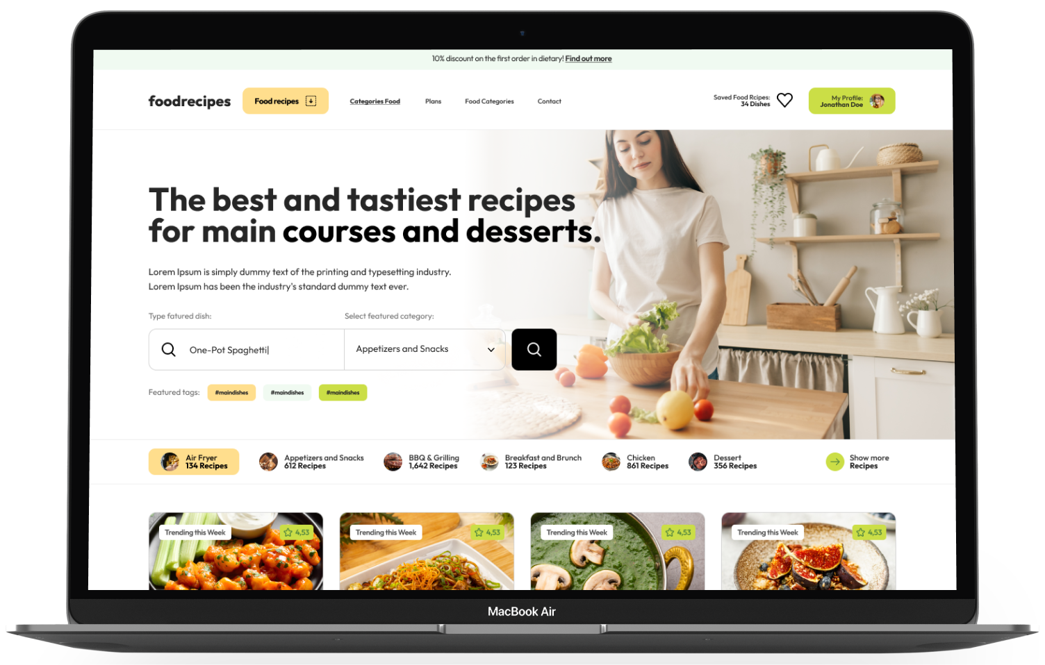 Food Recipes WordPress Theme - WorkDo