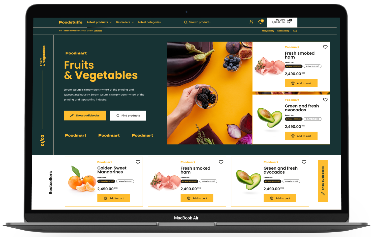 Food Stuffs WordPress Theme - WorkDo