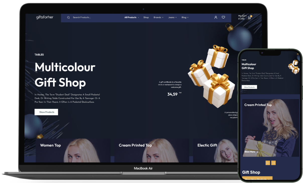 Gifts For Her WordPress Theme - WorkDo