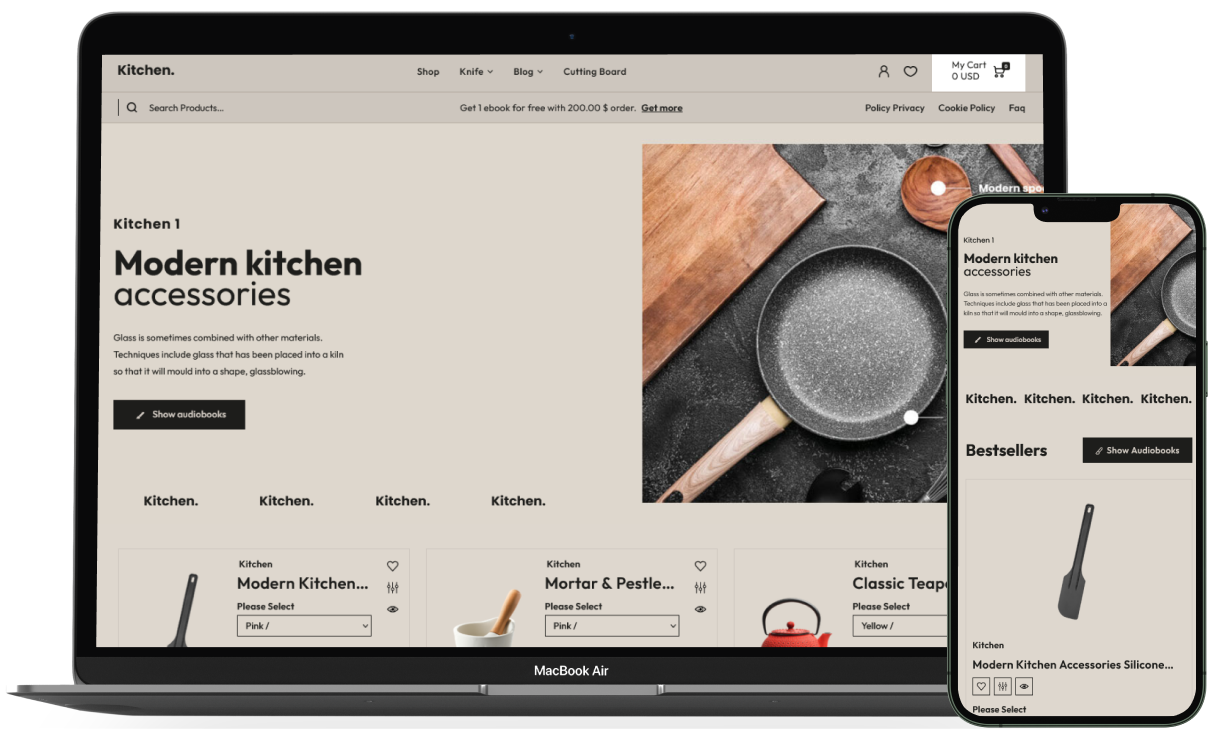 Kitchen WordPress Theme - WorkDo