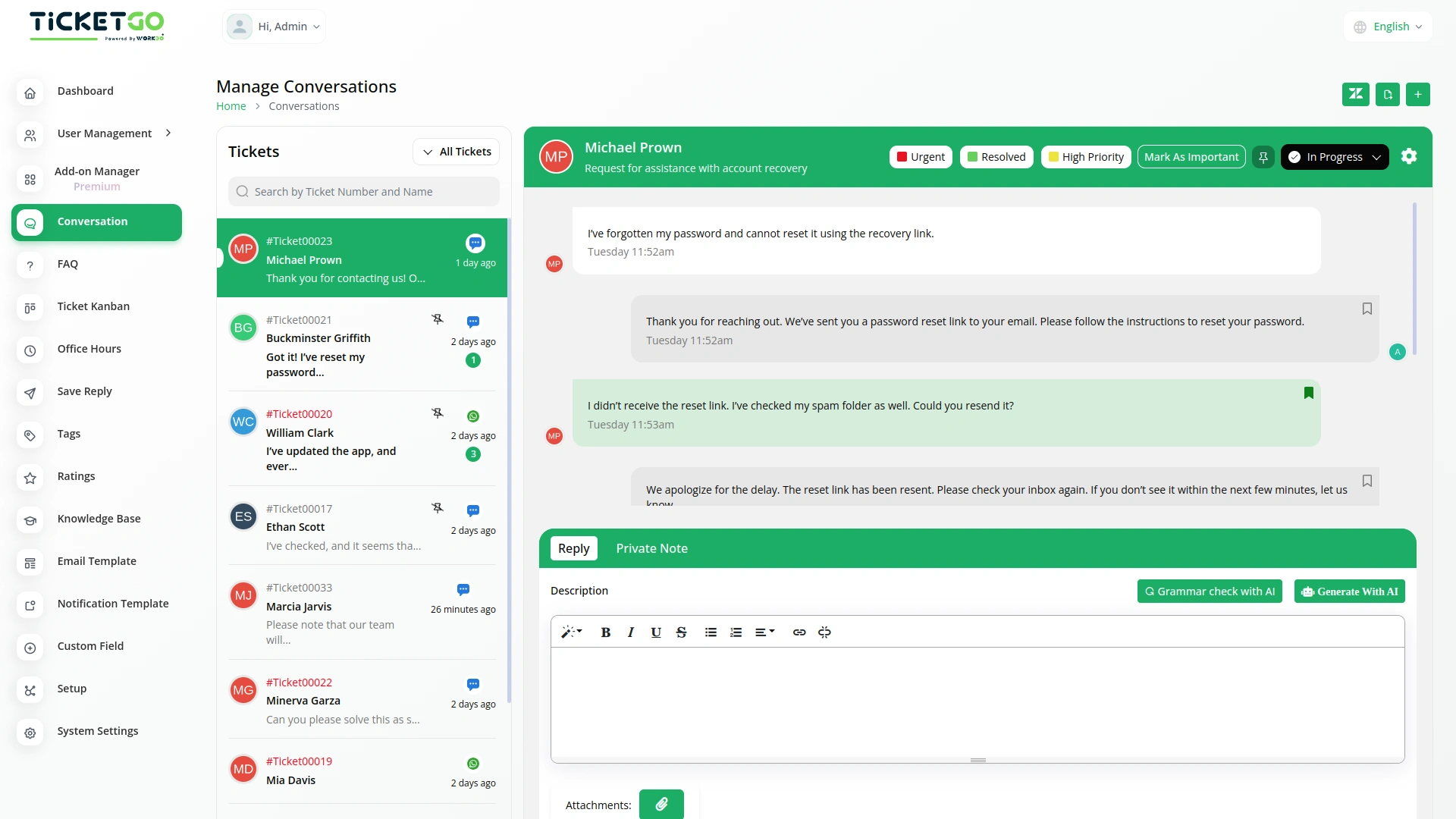 Chat Pin – TicketGo Add-On