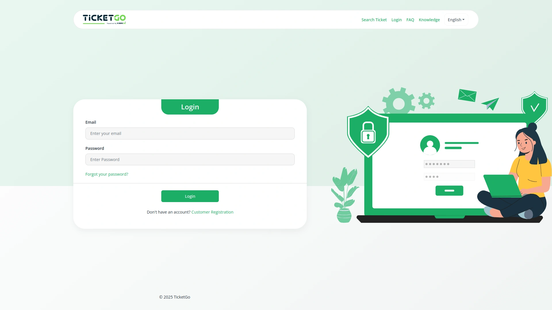 Customer Login – TicketGo Add-On